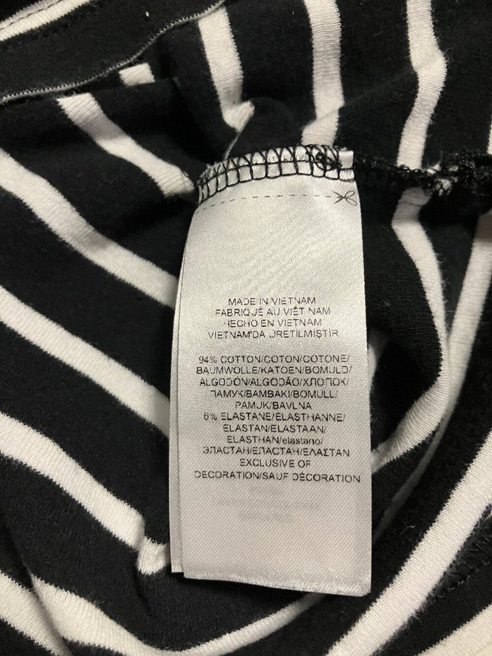 Lauren Ralph Lauren Black & White Stripe Shirt, Women's Size Medium - Picture 8 of 11